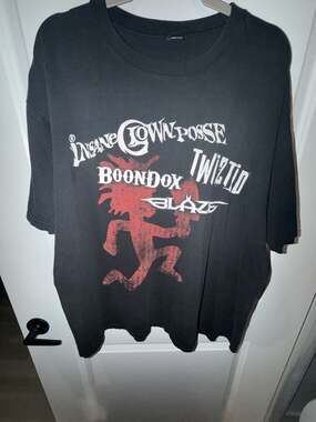 Psychopathic Records Insane Clown Posse Boondox Twiztid T-Shirt Black Fader